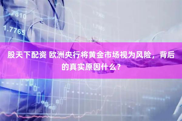 股天下配资 欧洲央行将黄金市场视为风险，背后的真实原因什么？