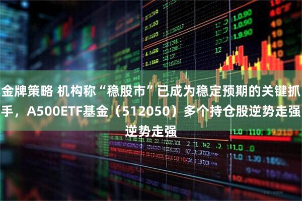 金牌策略 机构称“稳股市”已成为稳定预期的关键抓手，A500ETF基金（512050）多个持仓股逆势走强